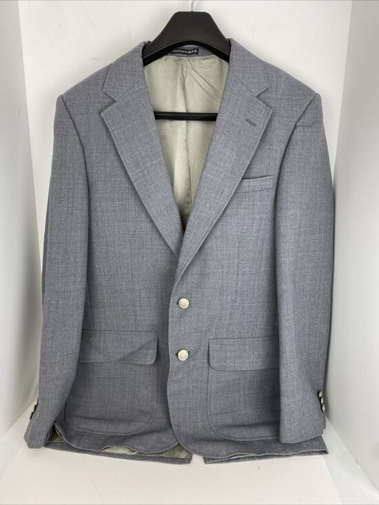 Stafford Other - Stafford Men’s 38L Gray Blazer Two Button Sport Coat Jacket